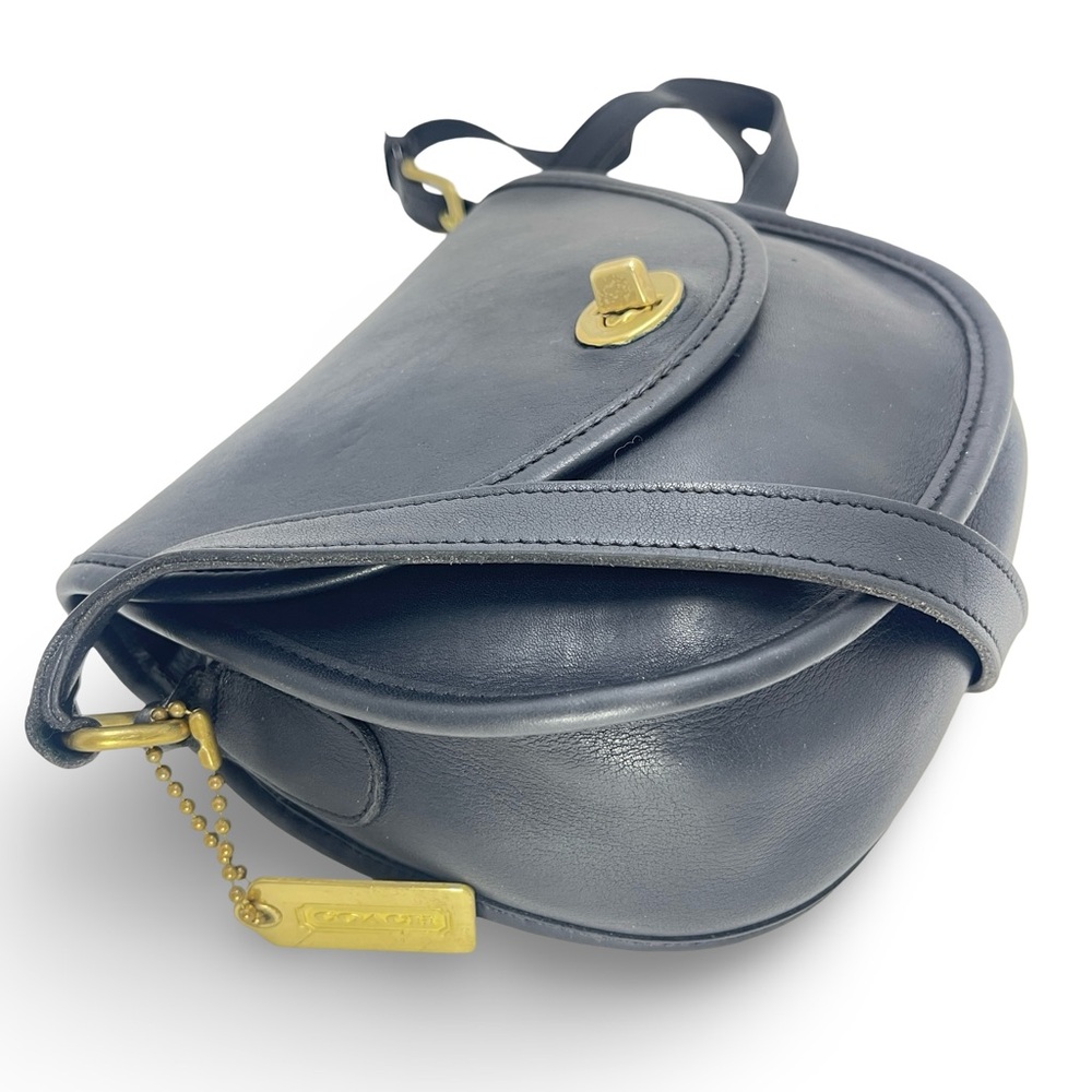 🛎️ Coach Watson Turn-lock Black Vintage Crossbody Bag - Picture 14 of 15